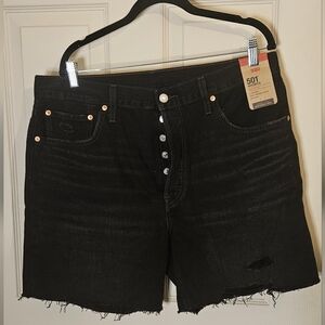 Levi's Black Denim Shorts